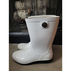 UGG White Ankle Boots